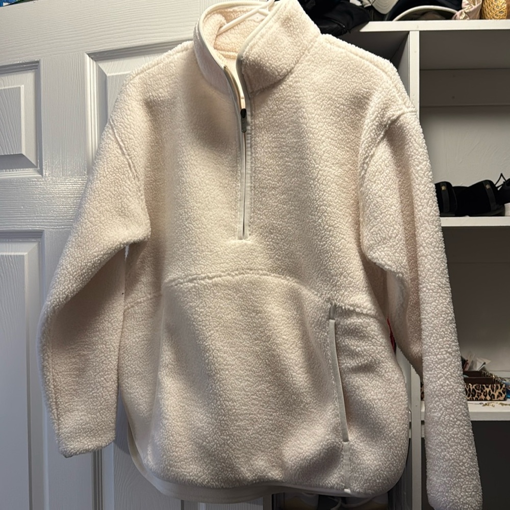 Zella cloud fleece in ivory egret